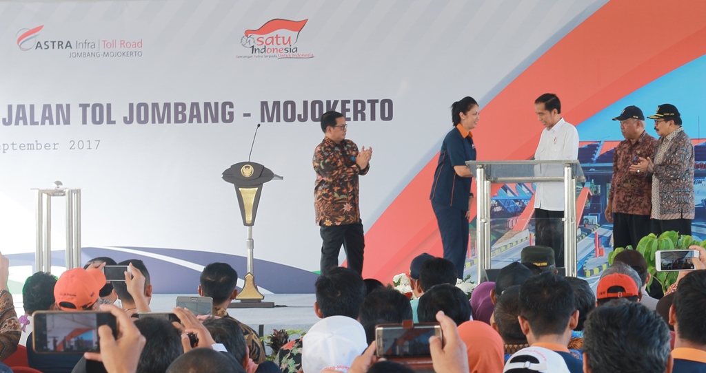 Presiden RI Joko Widodo Resmikan Tol Jombang-Mojokerto Milik ASTRA Infra